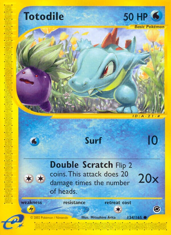 134/165 Totodile EX Common