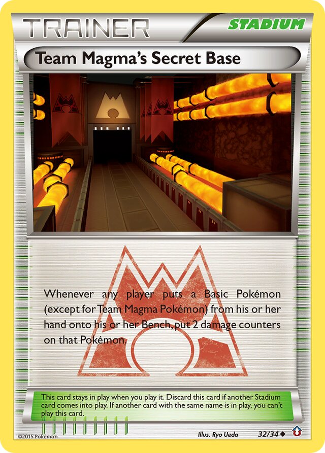 Team Magma's Secret Base Double Crisis 32/34 Uncommon