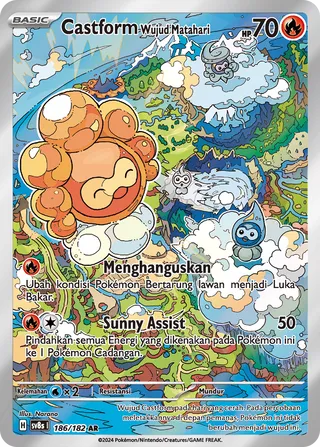 Castform Sunny Form (Stellar Lightning 186/182)