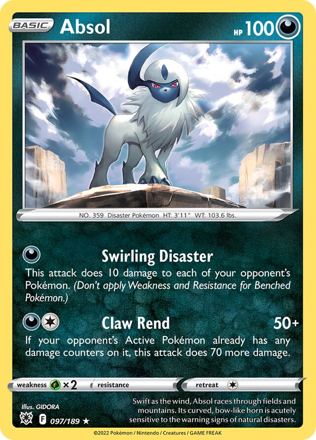 097/189 Absol ASR Rare Holo