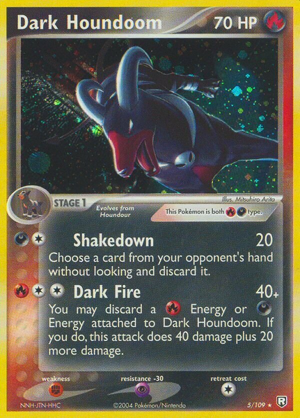 5/109 Dark Houndoom TRR Rare Holo