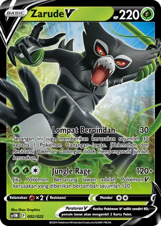 Zarude V (Meowscarada ex Tactics Deck 002/022)