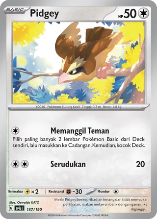 Pidgey (Shiny Treasure ex 137/190)