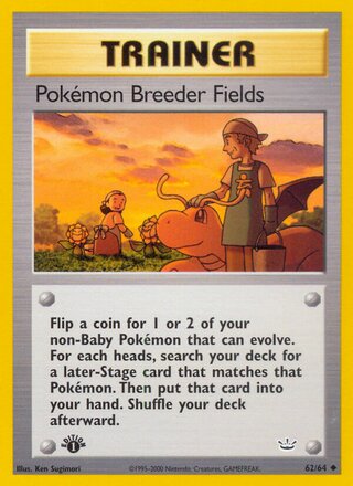 Pokémon Breeder Fields (Neo Revelation 62/64)