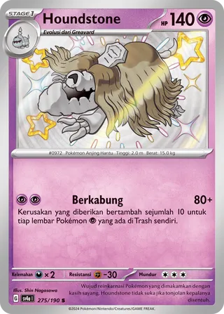 Houndstone (Shiny Treasure ex 275/190)