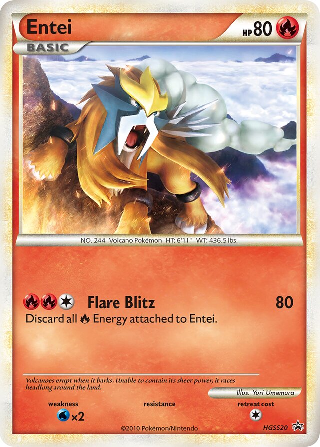 Entei HGSS Black Star Promos HGSS20 PROMO