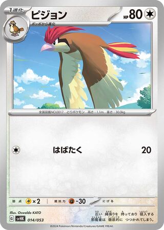 Pidgeotto (Ancient Koraidon ex Starter Deck & Build Set 014/053)