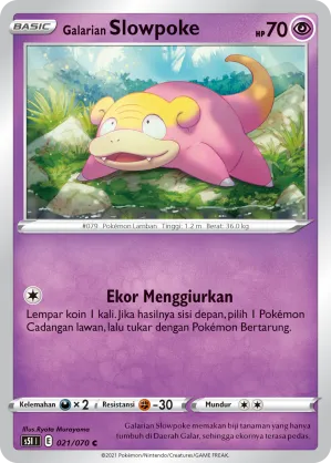 Galarian Slowpoke (Single Strike Master 021/070)