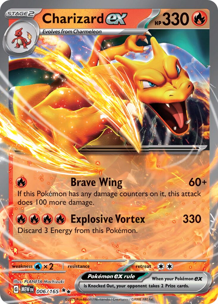 Charizard ex (Scarlet & Violet 151 006/165) (International TCG) – TCG ...