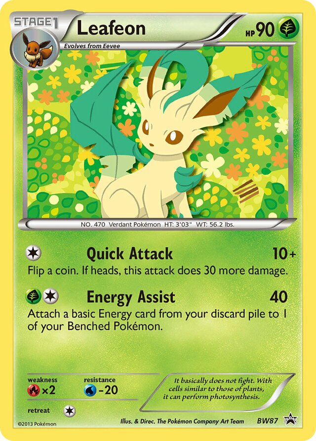Leafeon BW Black Star Promos BW87 PROMO