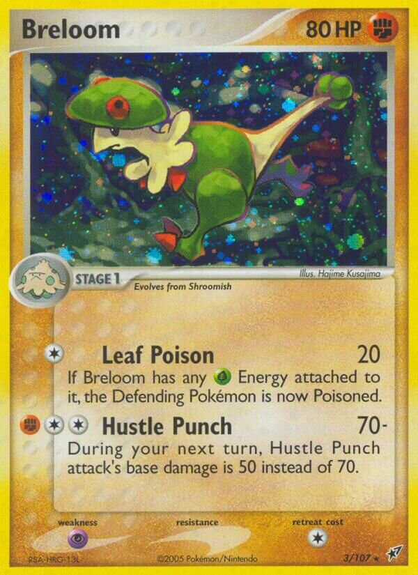 Breloom 3/107 3 EX DEOXYS HOLO RARE PTCG