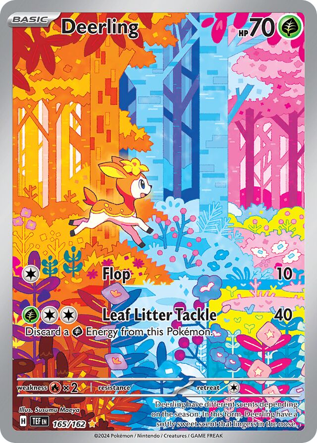 165/162 Deerling TEF Illustration Rare