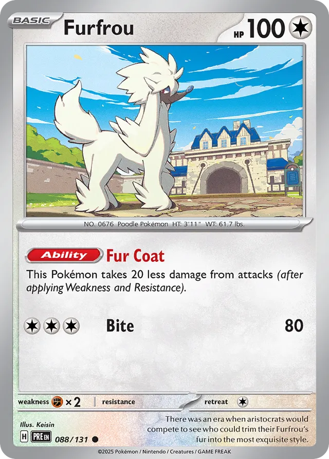 Furfrou Prismatic Evolutions 088/131 Common