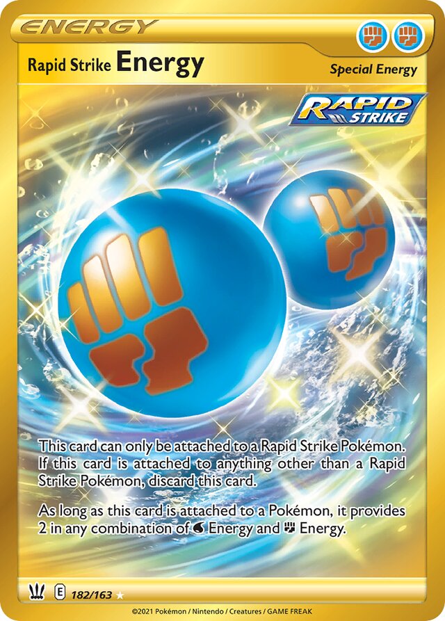 182/163 Rapid Strike Energy BST Rare Secret