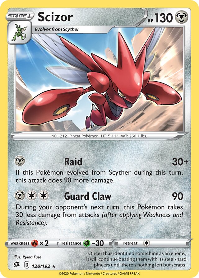 128/192 Scizor RCL Rare