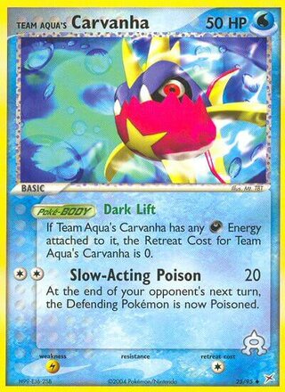 Team Aqua's Carvanha (EX Team Magma vs Team Aqua 25/95)