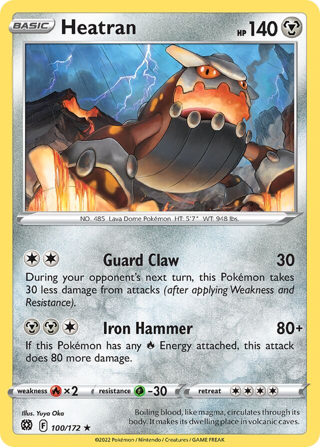 100/172 Heatran BRS Rare