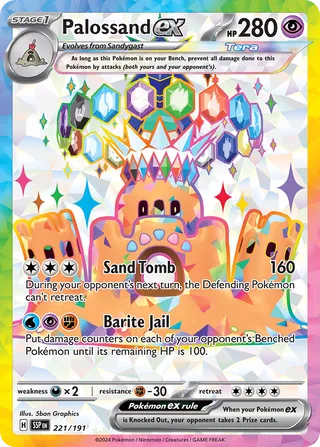 Palossand ex (Surging Sparks 221/191)