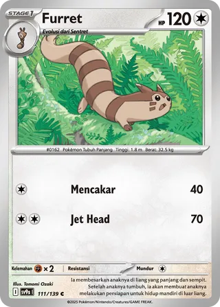 Furret (Bonds of Destiny 111/139)