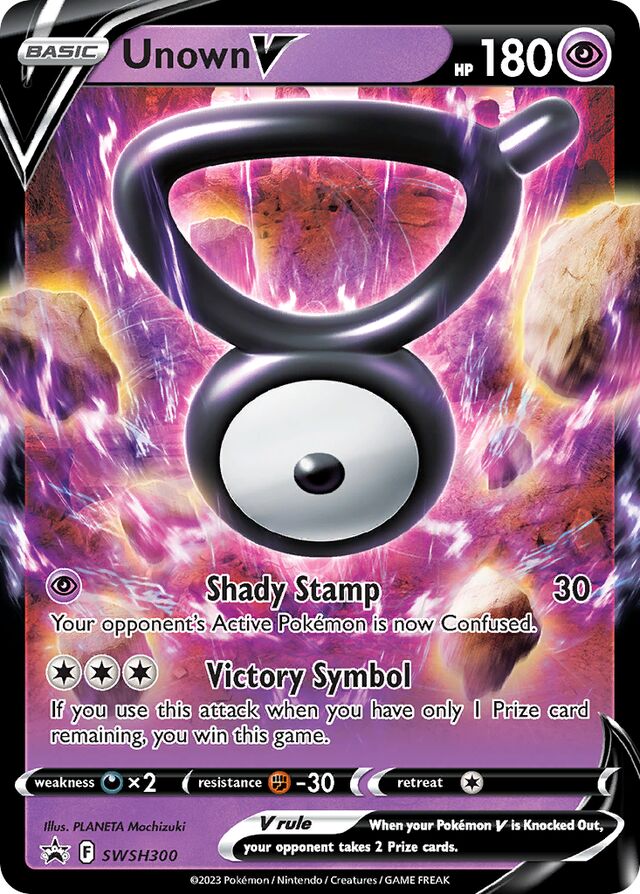 SWSH300 Unown V SSP PROMO