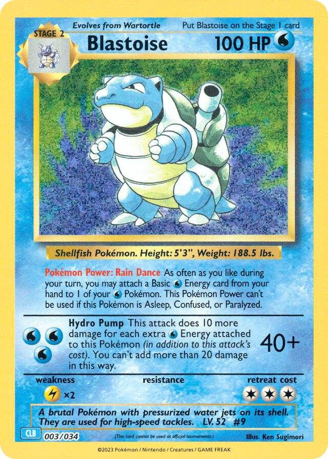 Blastoise Blastoise & Suicune ex Deck 003/034