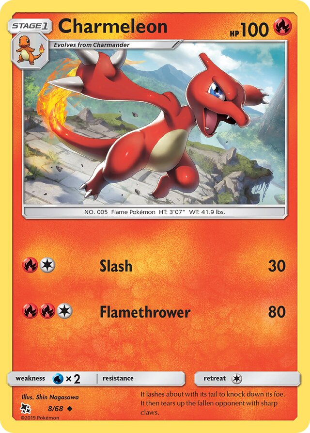 Charmeleon Hidden Fates 8/68 Uncommon