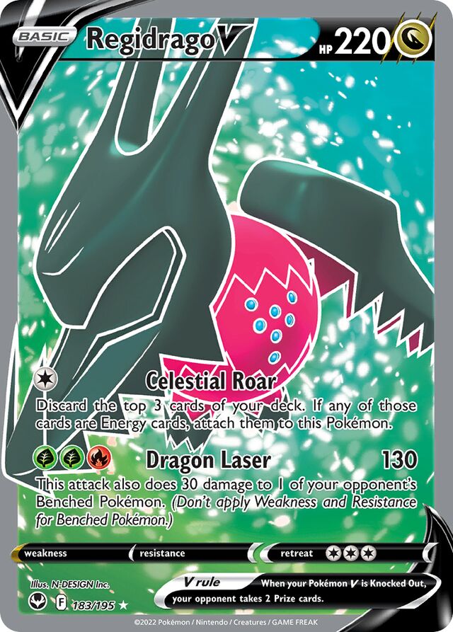 RegidragoV Silver Tempest 183/195 Rare Ultra