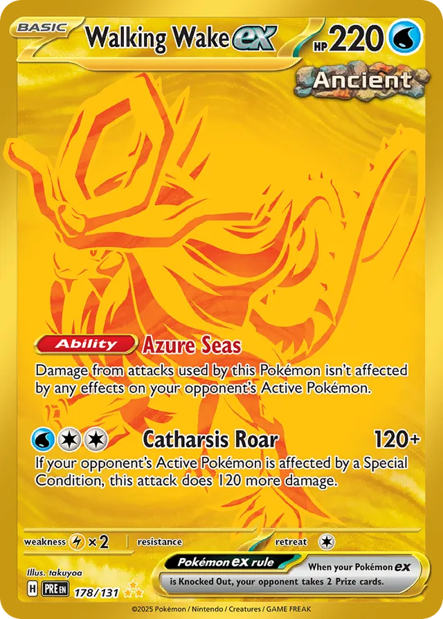 Walking Wakeex Prismatic Evolutions 178/131 Hyper Rare