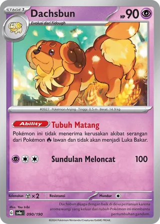 Dachsbun (Shiny Treasure ex 090/190)