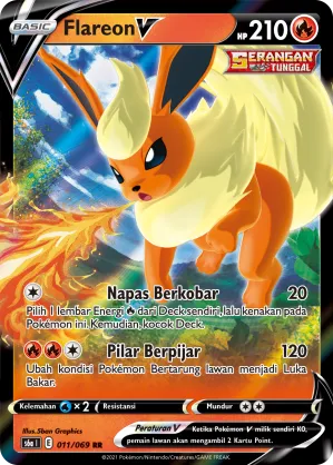 Flareon V (Eevee Heroes 011/069)