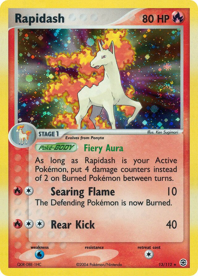 13/112 Rapidash RG Rare Holo