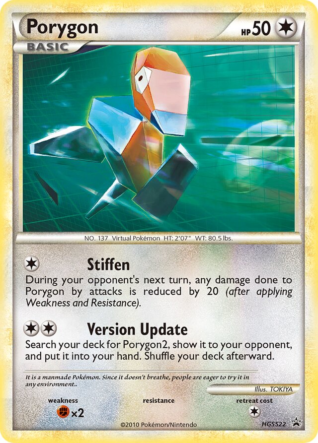 Porygon HGSS Black Star Promos HGSS22 PROMO
