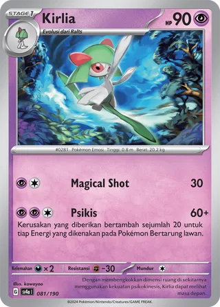 Kirlia (Shiny Treasure ex 081/190)