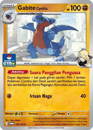 Cynthia's Gabite (Scarlet & Violet Promos 257/SV-P)