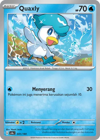 Quaxly (Shiny Treasure ex 041/190)