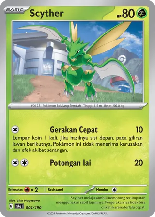 Scyther (Shiny Treasure ex 004/190)