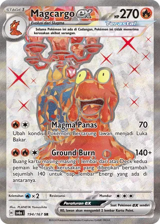 Magcargo ex (Transfiguration Mask 194/167)