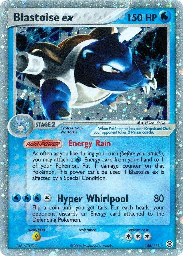 Blastoise ex FireRed & LeafGreen 104/112 Rare Holo ex