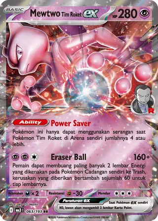 Team Rocket's Mewtwo ex (MEGA Dream ex 063/193)