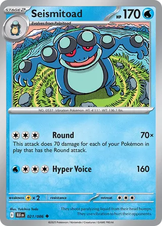 Seismitoad (Black Bolt 021/086)