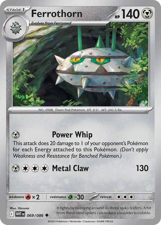 Ferrothorn White Flare 069/086 Uncommon