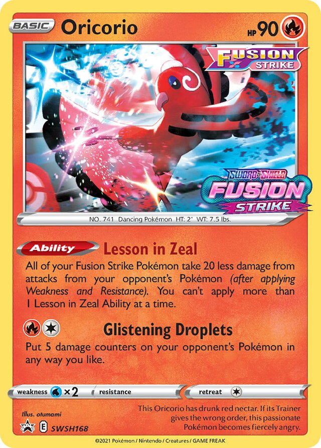 SWSH168 Oricorio SSP PROMO