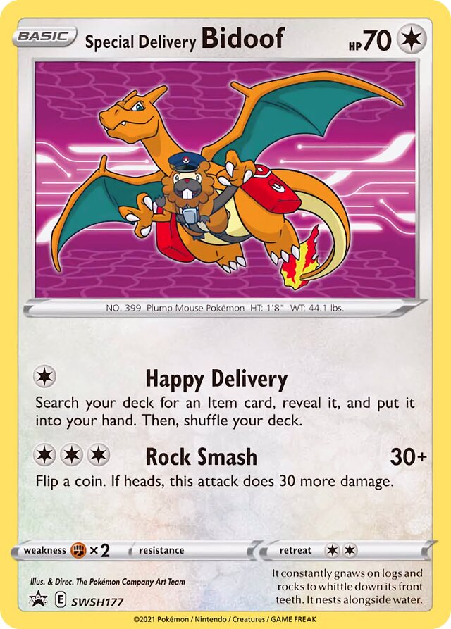 SWSH177 Special Delivery Bidoof SSP PROMO
