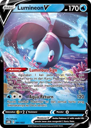 Lumineon V (Future Miraidon ex Starter Deck 001/022)