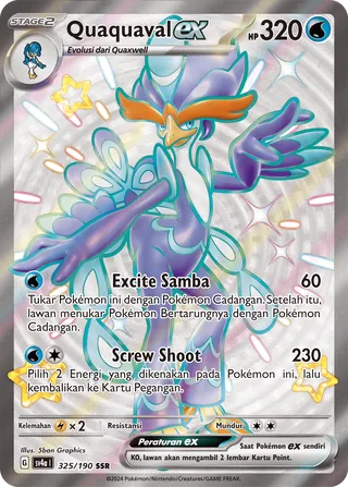 Quaquaval ex (Shiny Treasure ex 325/190)