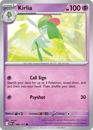 Kirlia (Ascended Heroes 088/217)