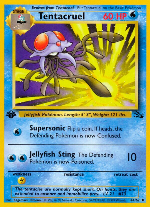 Tentacruel Fossil 44/62 Uncommon