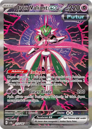 Iron Valiant ex (Terastal Festival ex 213/187)