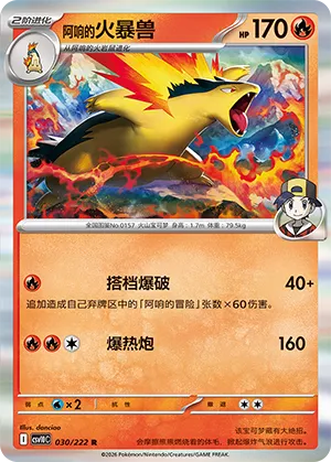 Ethan's Typhlosion (Chasing Glory 030/222)