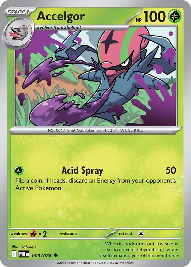 Accelgor White Flare 009/086 Uncommon